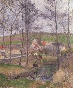 Camille Pissarro The banks of the Viosne at Osny painting